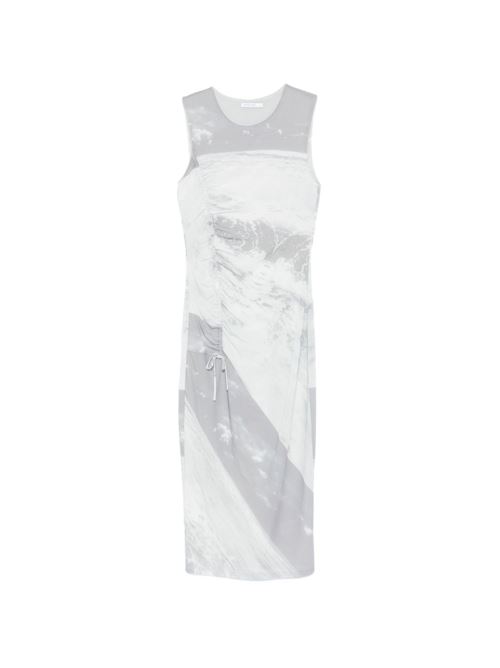 Abito donna midi Patrizia Pepe con stampa grigio/bianca PATRIZIA PEPE | 2A3052J423YA45